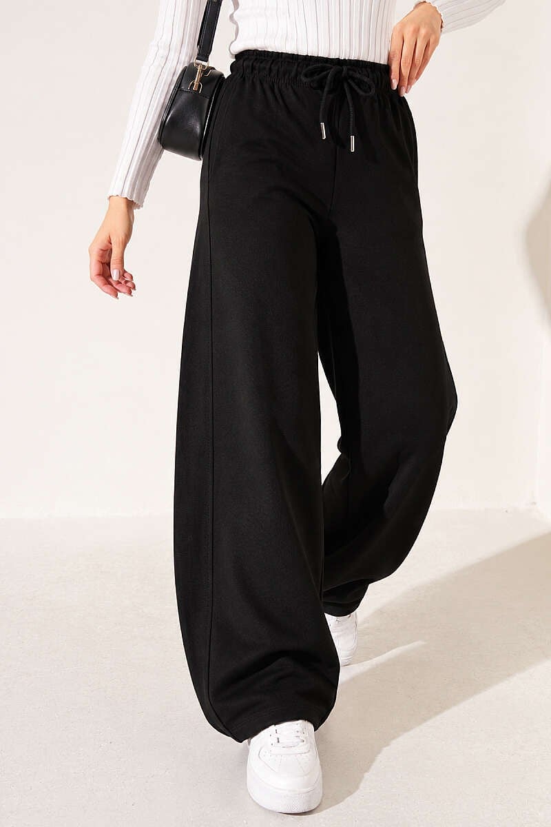 Beli Lastikli Oversize Pantolon Lacivert