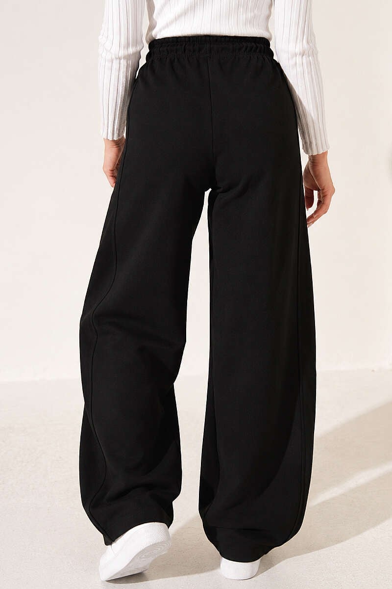 Beli Lastikli Oversize Pantolon Lacivert