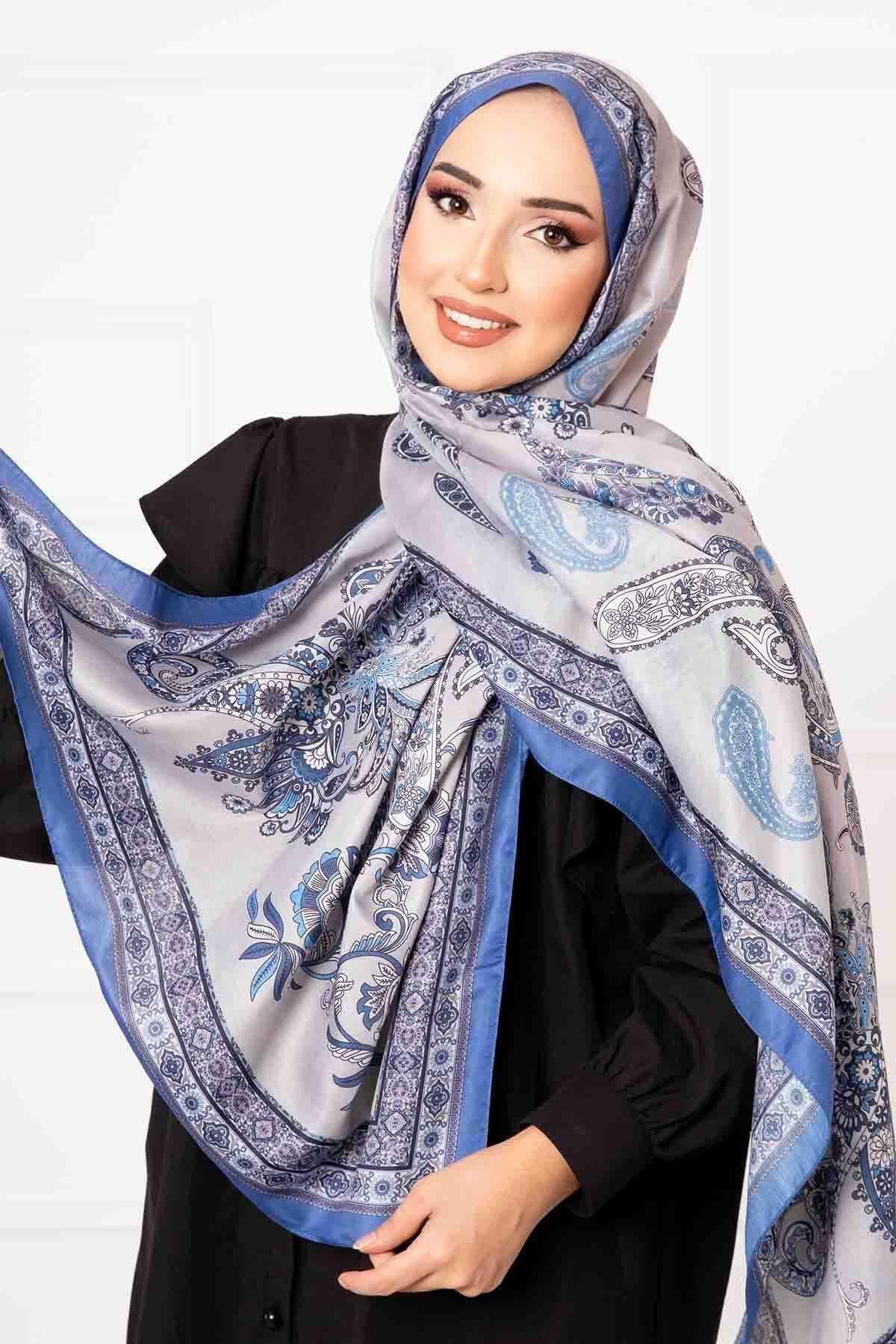 Çalıkuşu Desenli Pamuklu Şal -5