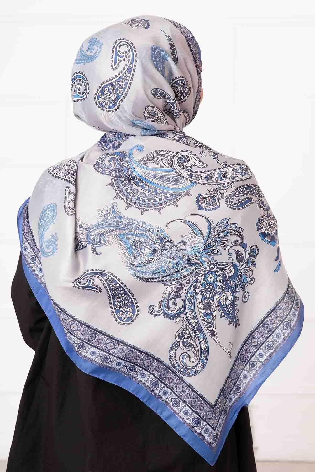 Çalıkuşu Desenli Pamuklu Şal -5