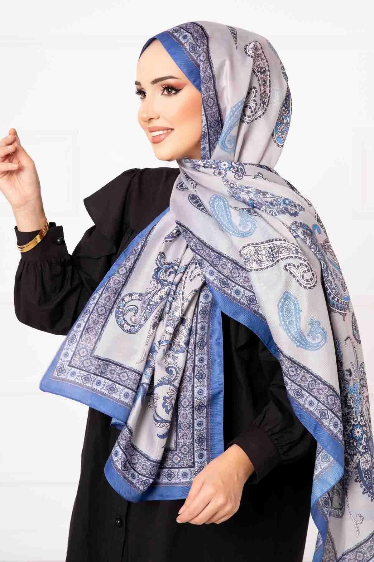 Çalıkuşu Desenli Pamuklu Şal -5