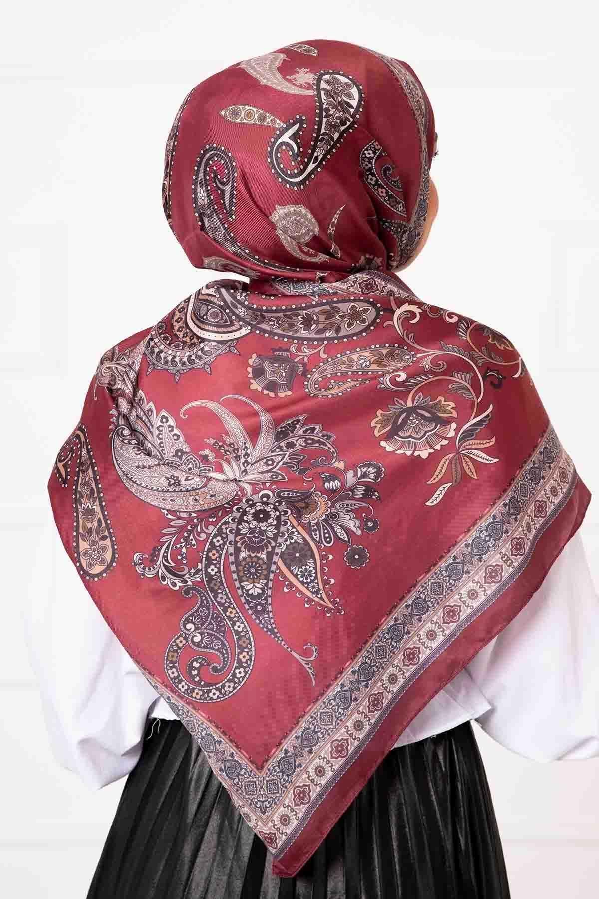 Çalıkuşu Desenli Pamuklu Şal -9