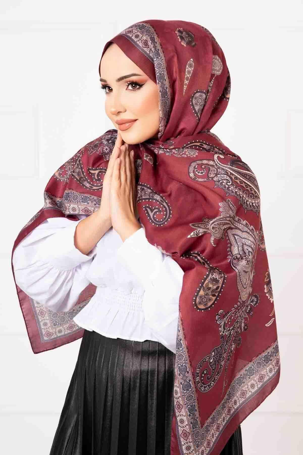 Çalıkuşu Desenli Pamuklu Şal -9