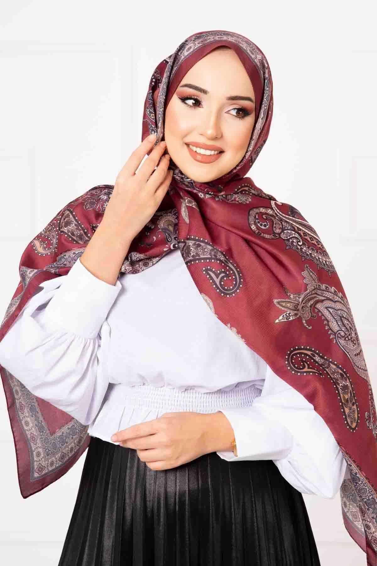 Çalıkuşu Desenli Pamuklu Şal -9