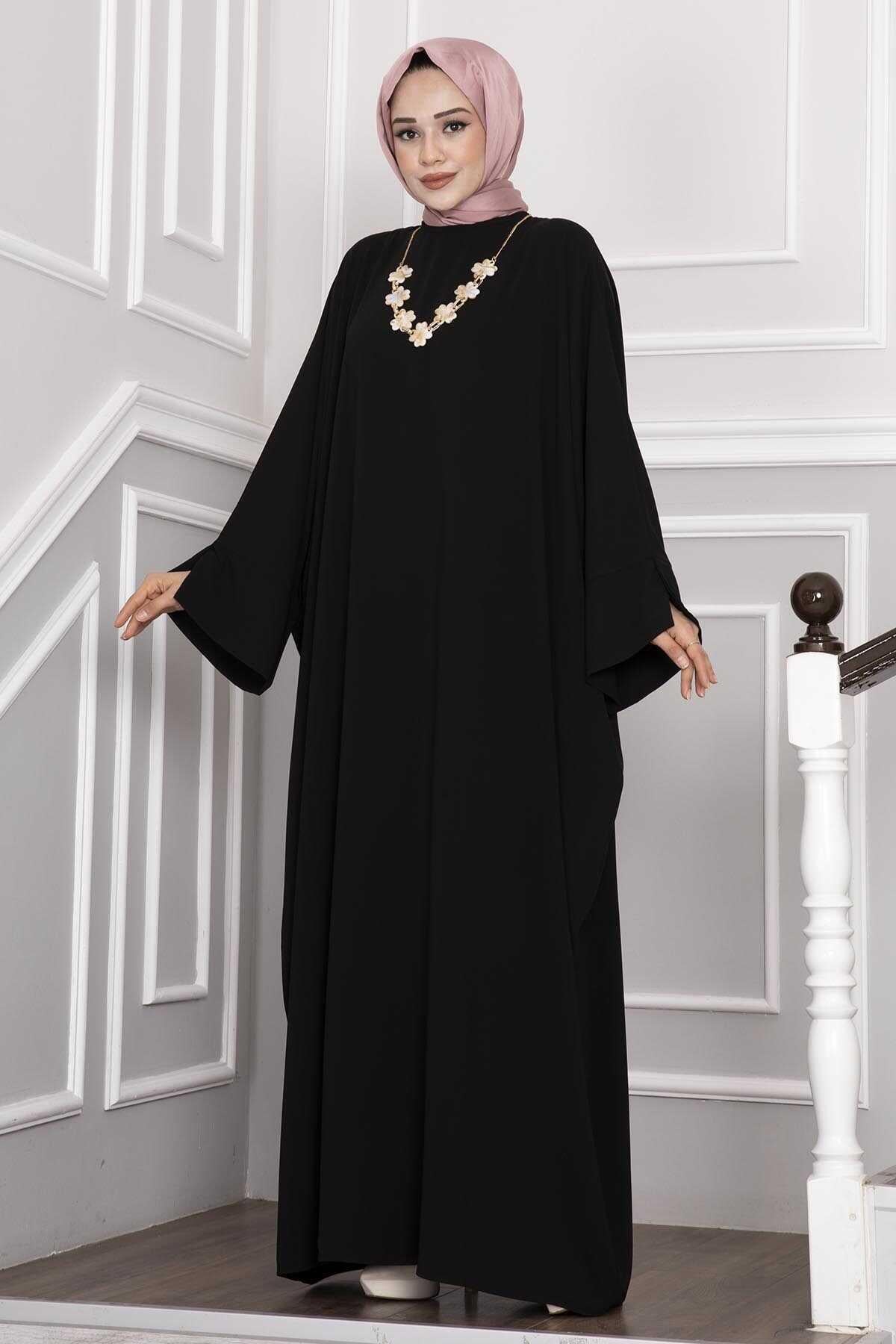 Ceyda Tesettür Abaya Siyah