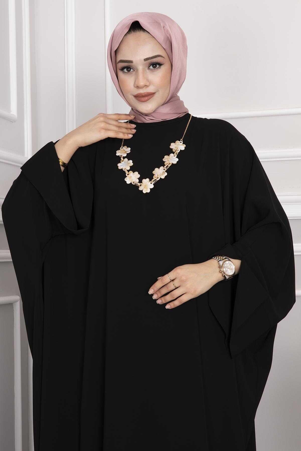 Ceyda Tesettür Abaya Siyah