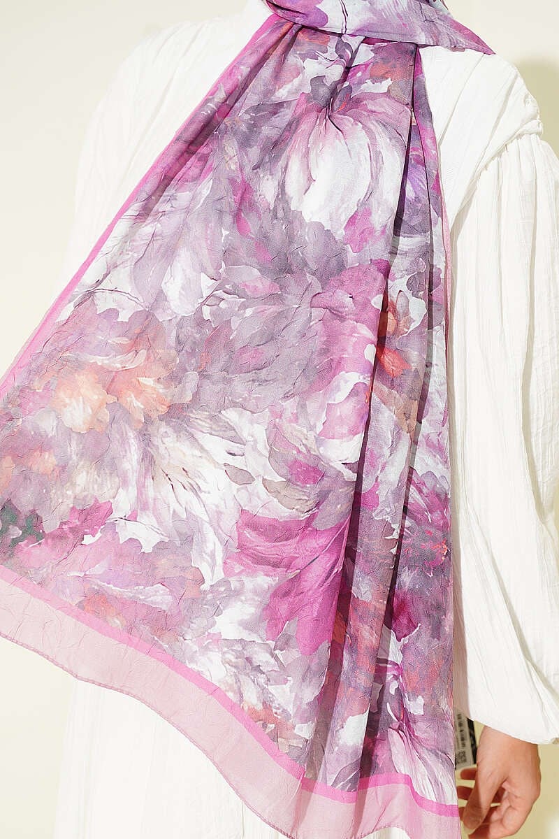Çiçekli Bambu Kraş Pembe Serisi Asorti 5