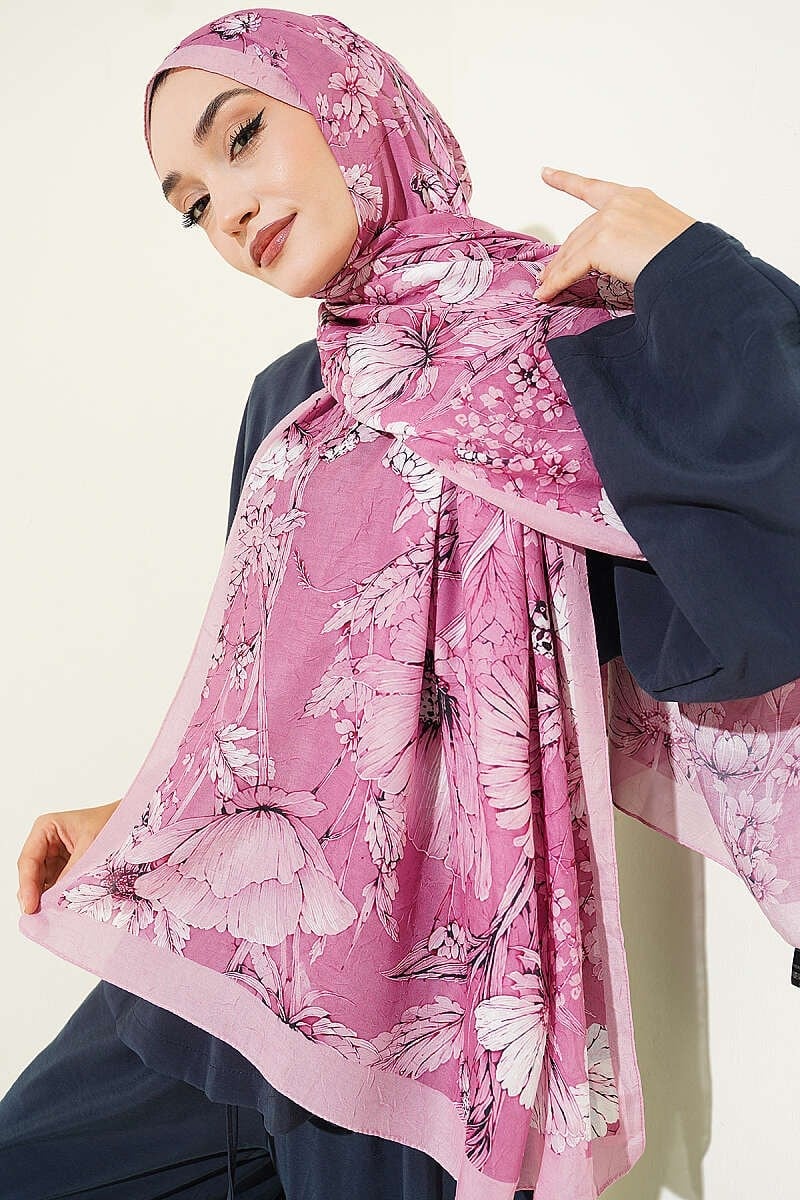 Çiçekli Bambu Kraş Pembe Serisi Asorti 9