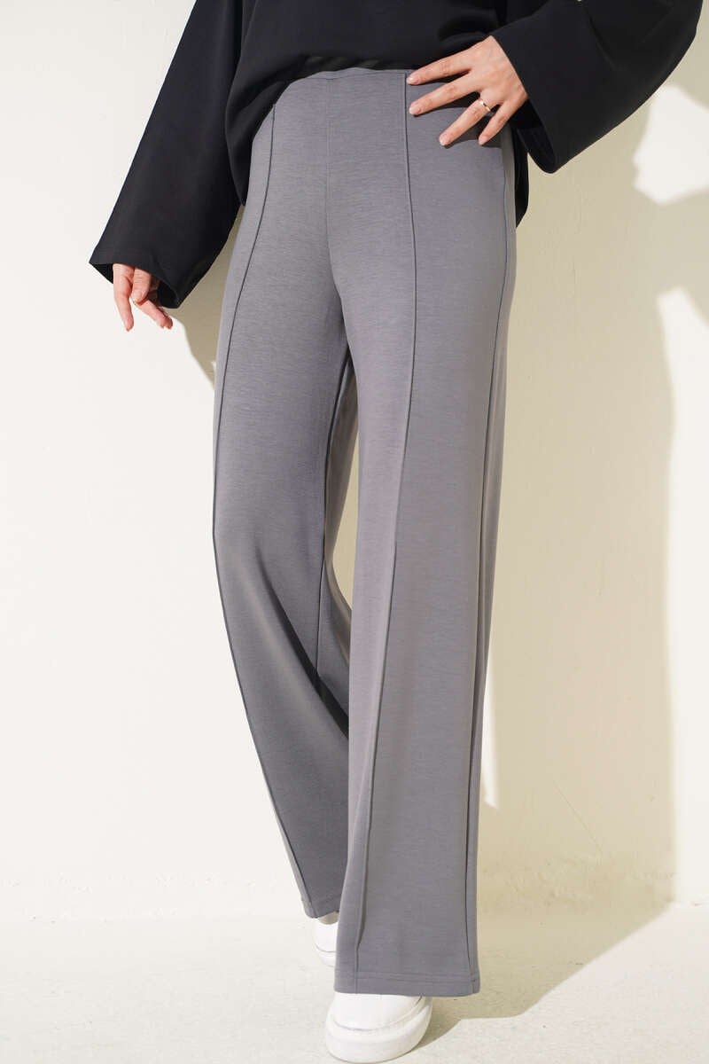 Çımalı Loyşa Pantolon Füme