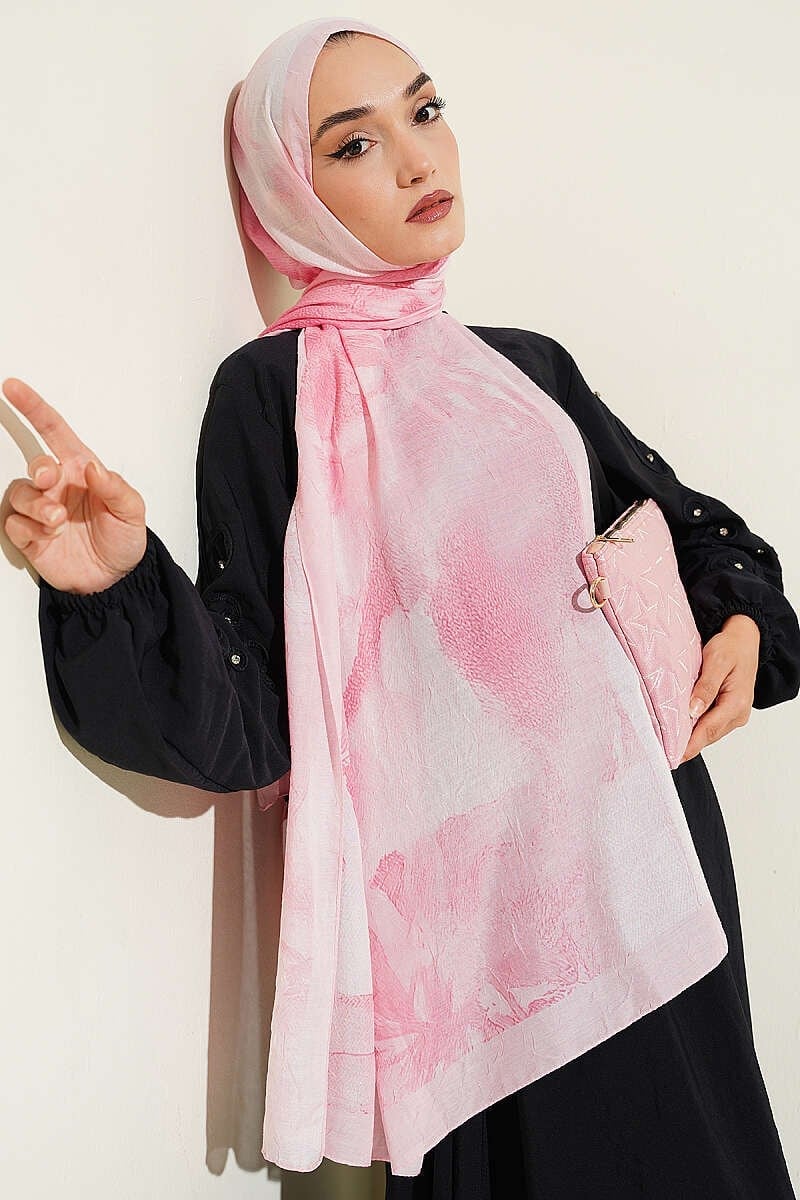 Desenli Bambu Kraş Pembe Serisi Asorti 6