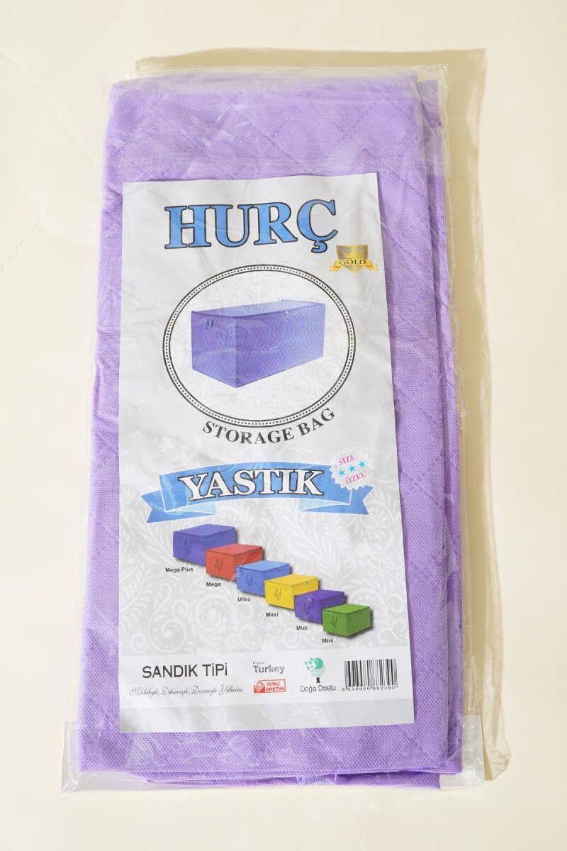 Fermuarlı Tela Yastık Hurç Lila