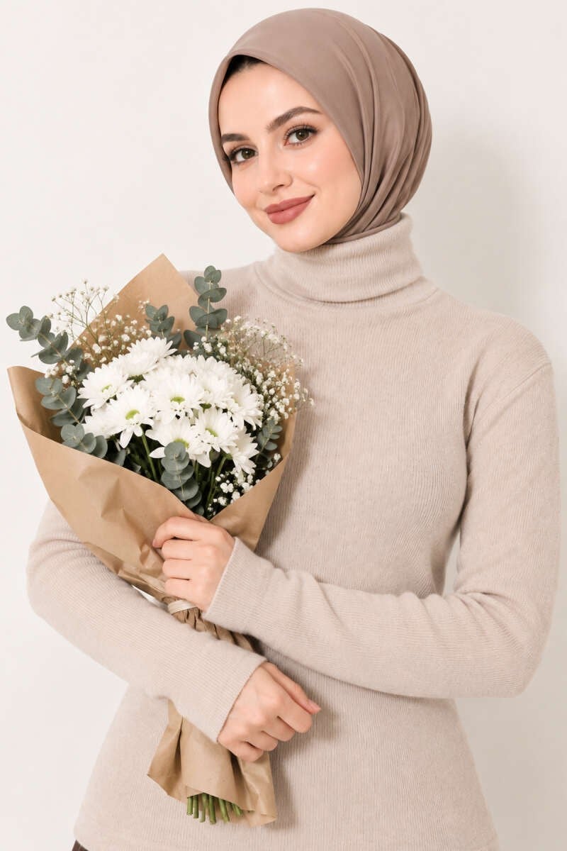 Fitilli Boğazlı Body Bej
