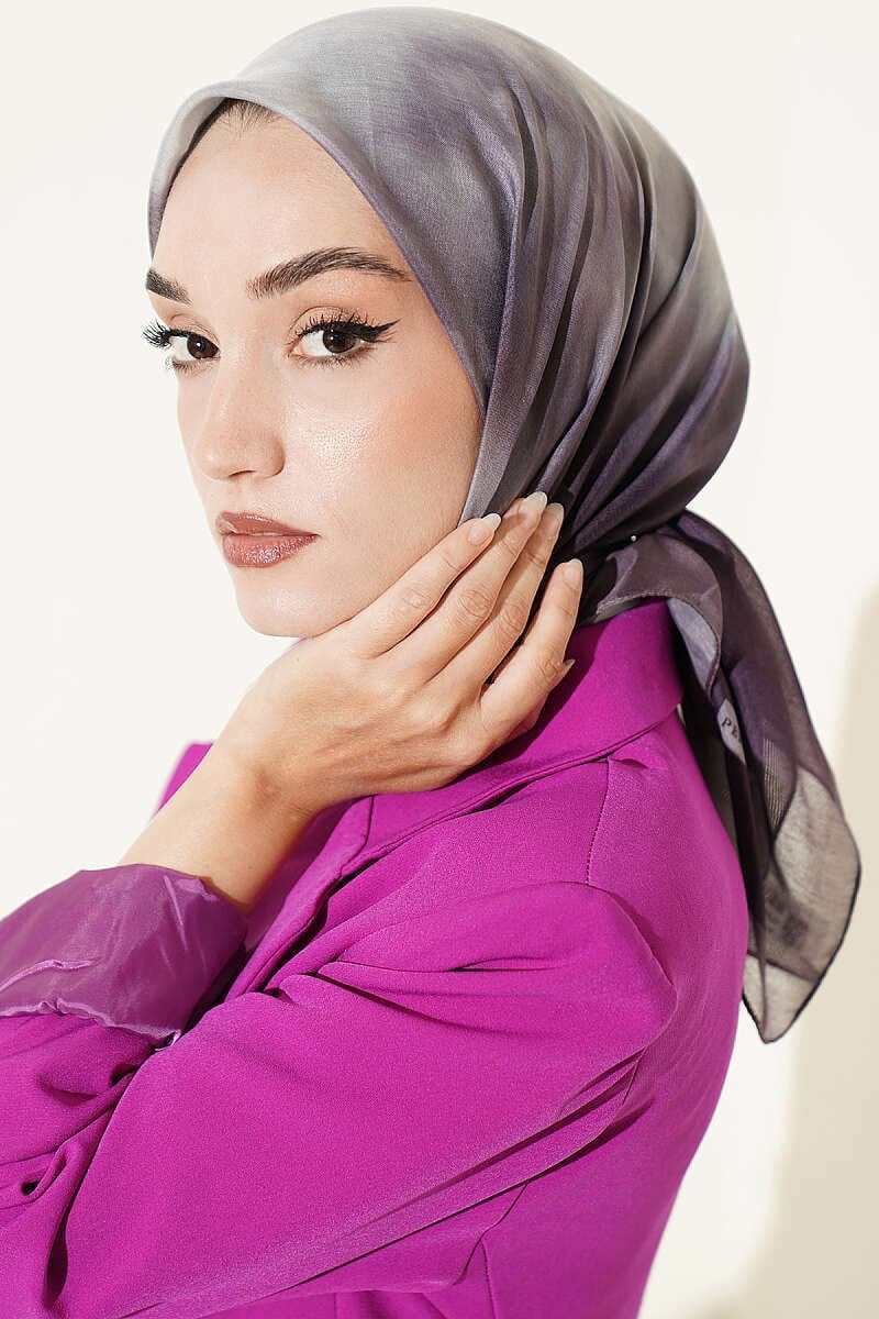Hologram Desenli Eşarp Asorti 11