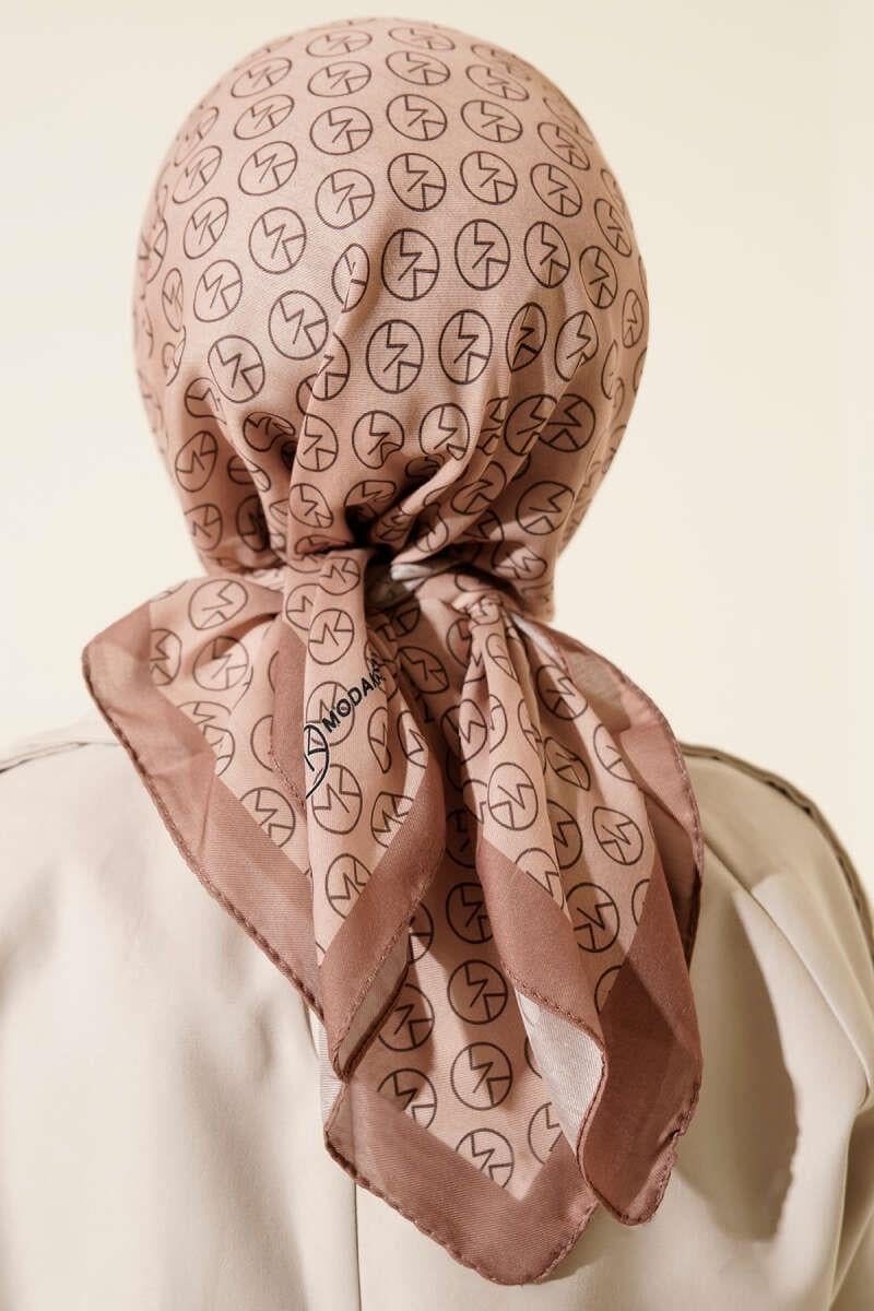 MK Desen Soft Eşarp Latte