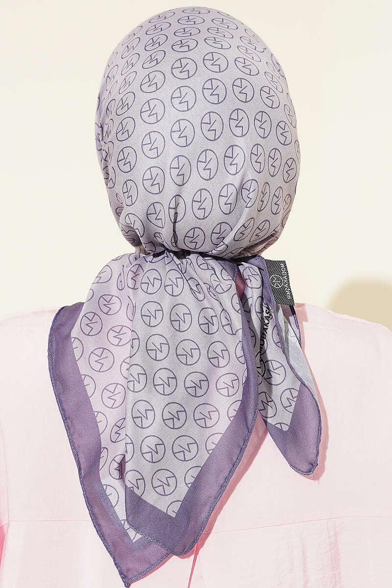 MK Desen Soft Eşarp Lavanta