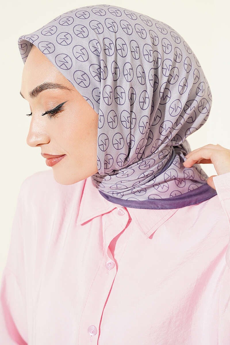 MK Desen Soft Eşarp Lavanta