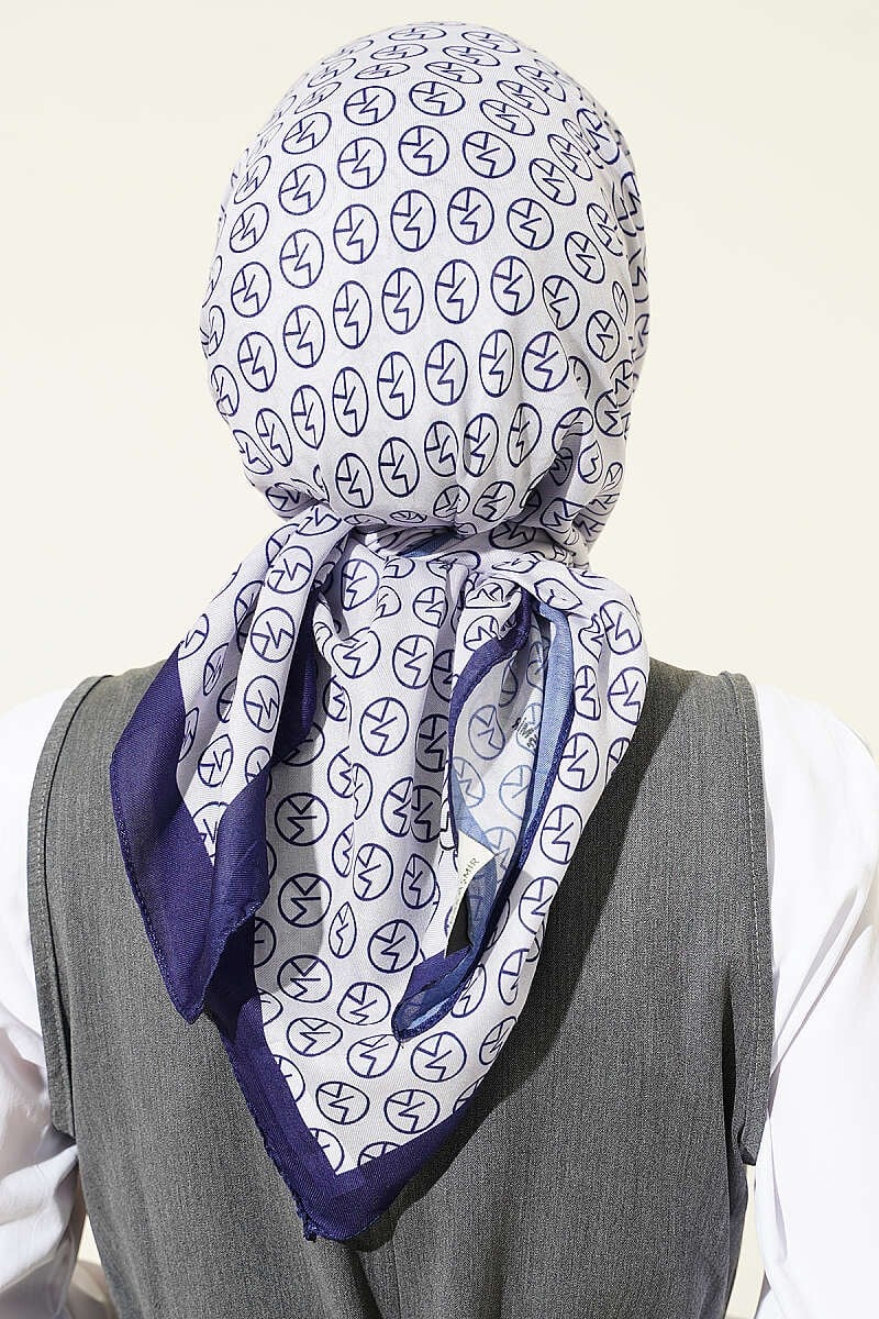 MK Desen Soft Eşarp Saks