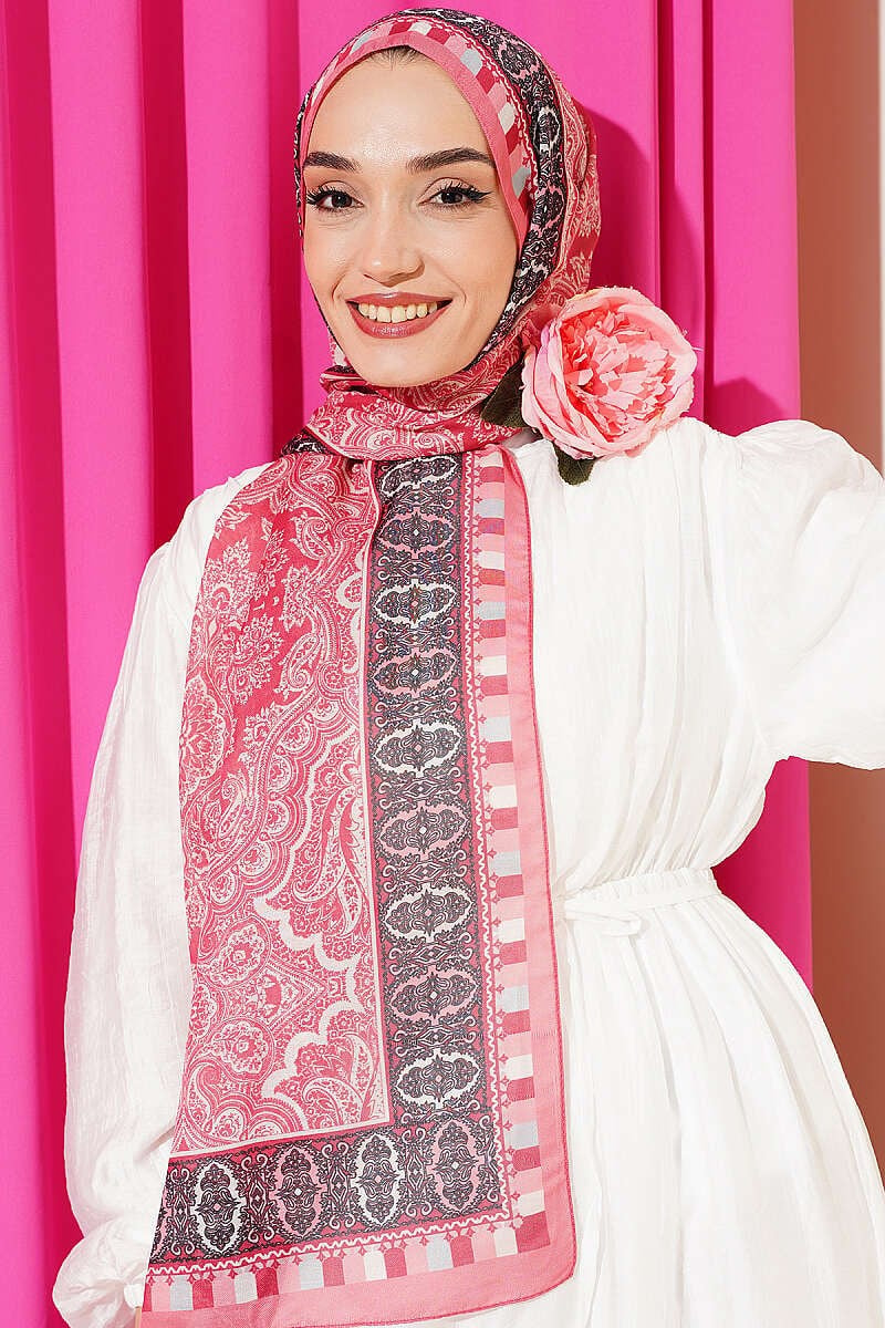Motif Desenli Soft Şal Yavru Ağzı