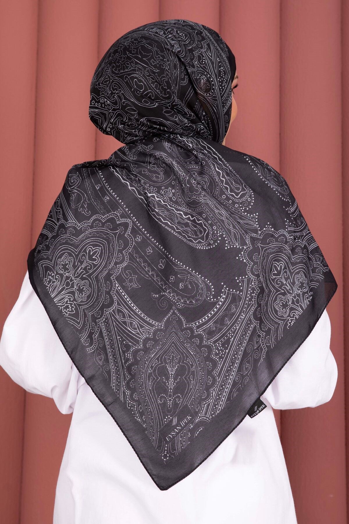 Otantik Motif Şal Serisi Siyah