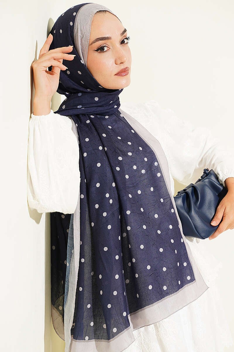 Puantiyeli Bambu Kraş Şal Parlement