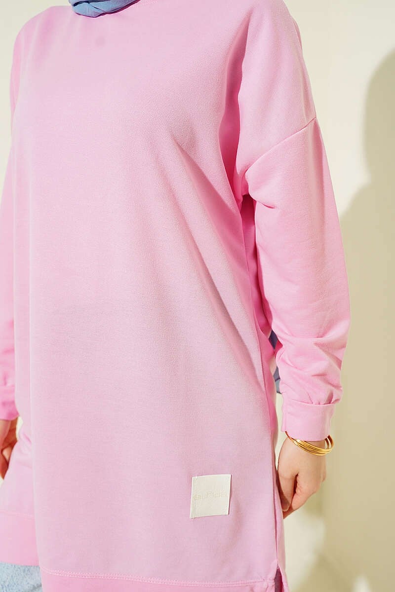 Salaş Armalı Tunik Pembe