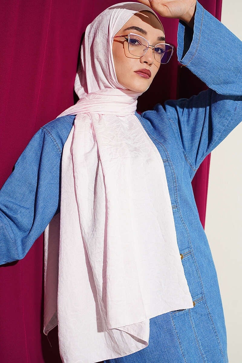Sarmal Desen Pamuk Ayrobin Şal Şeker Pembe