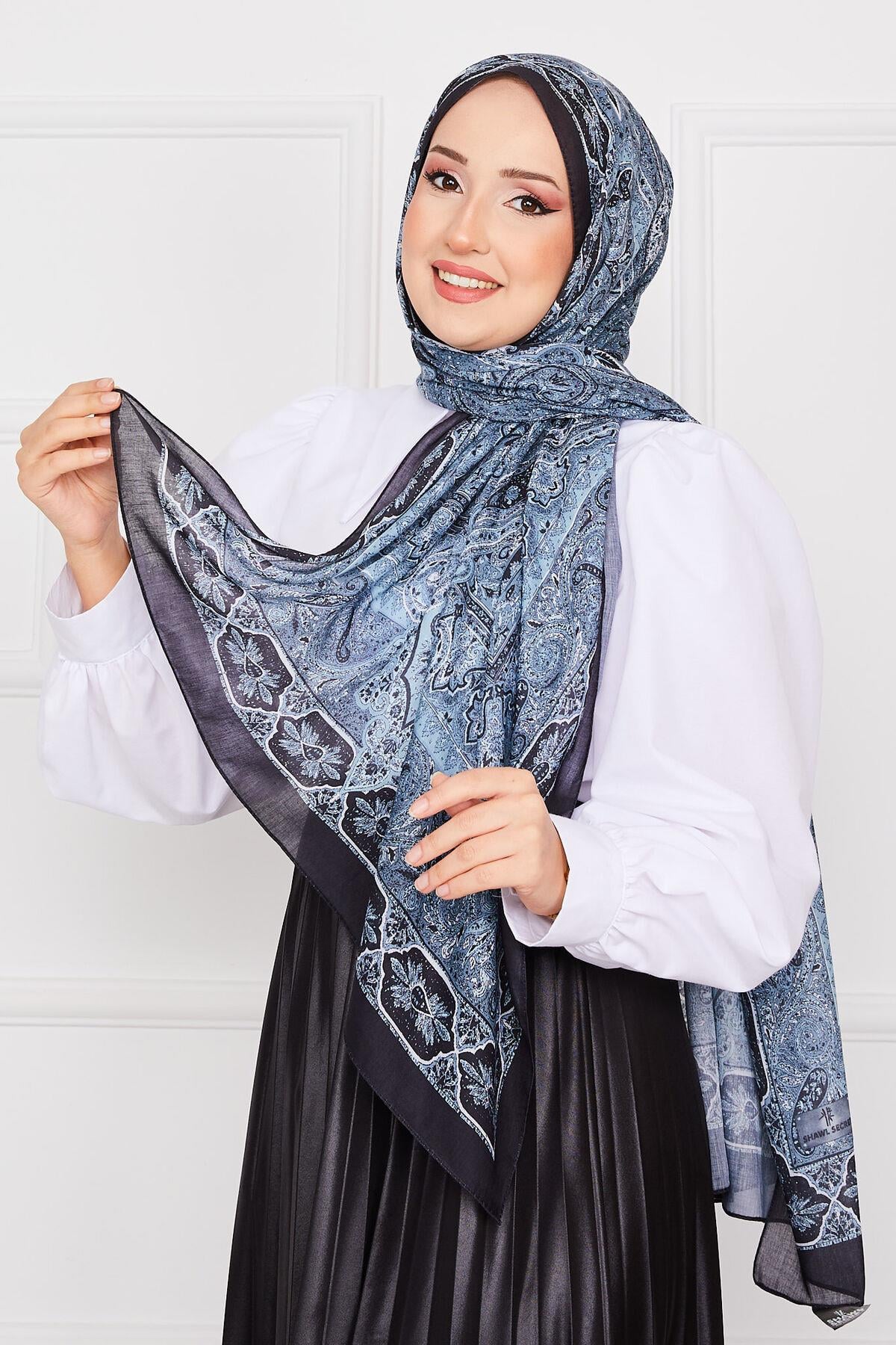 Selanik Desen Tesettür Şal -9