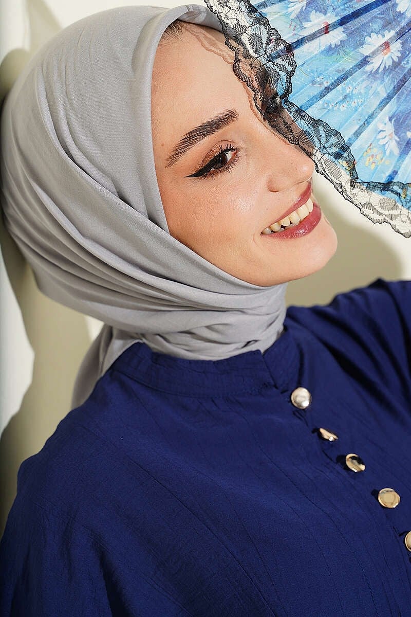 Soft Touch Serisi Eşarp Gri