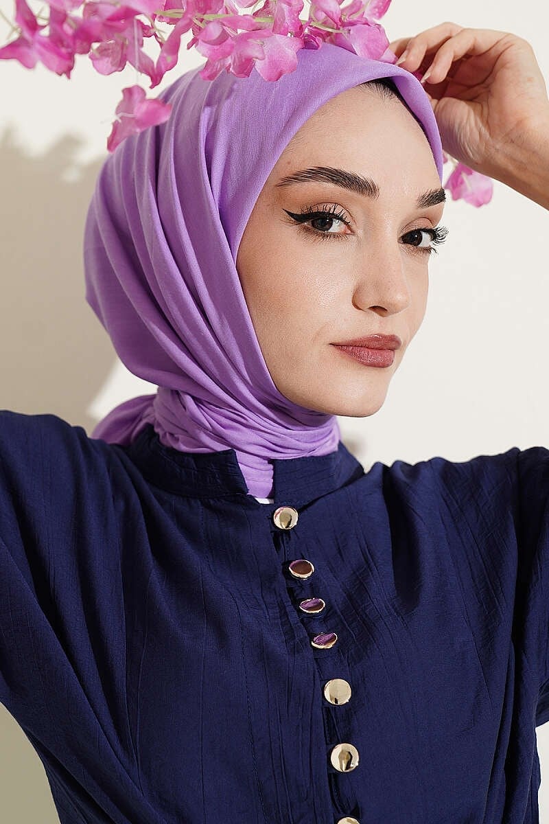 Soft Touch Serisi Eşarp Lila