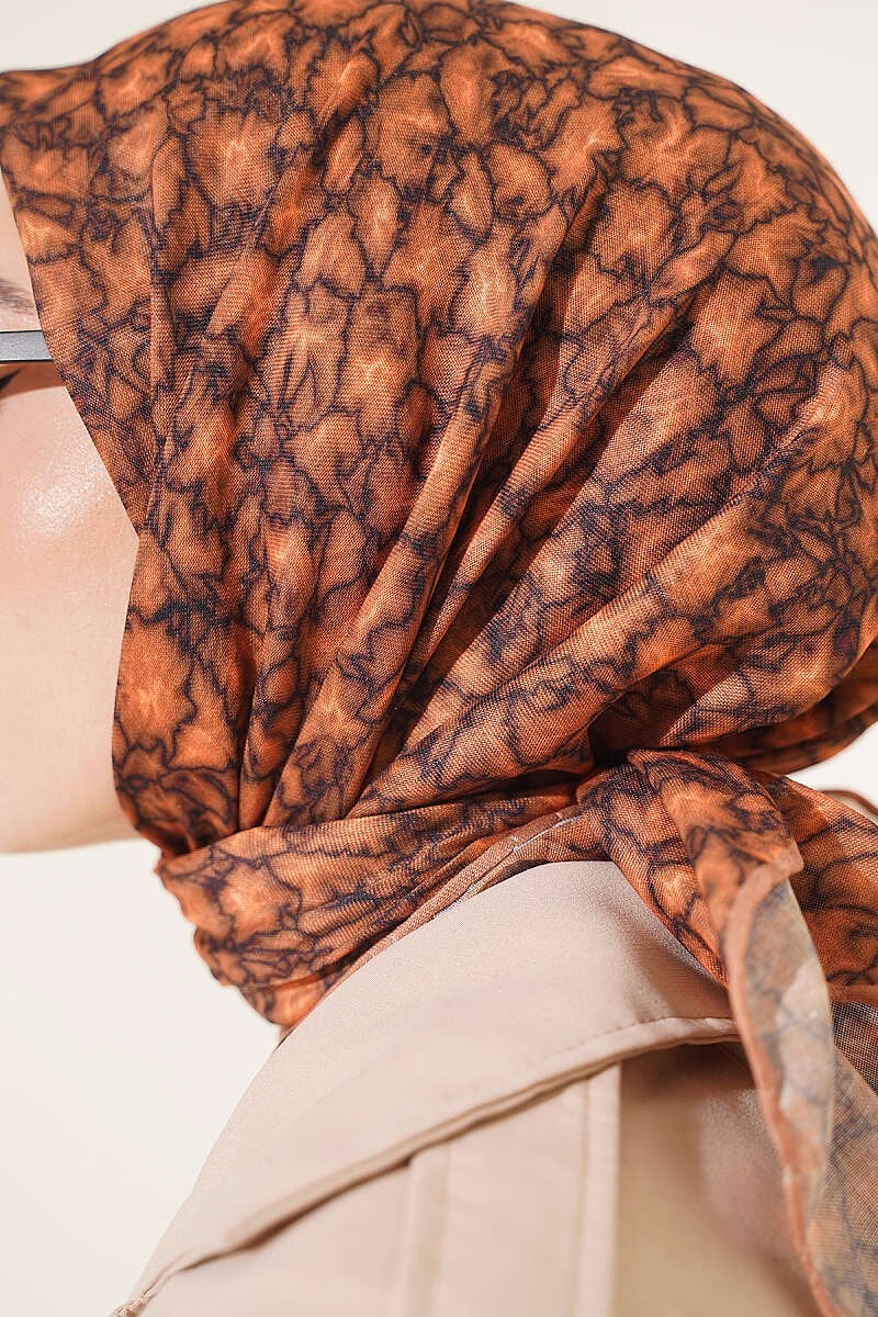 Sonbahar Esintili Eşarp Camel