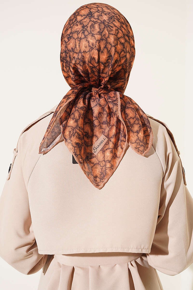 Sonbahar Esintili Eşarp Camel