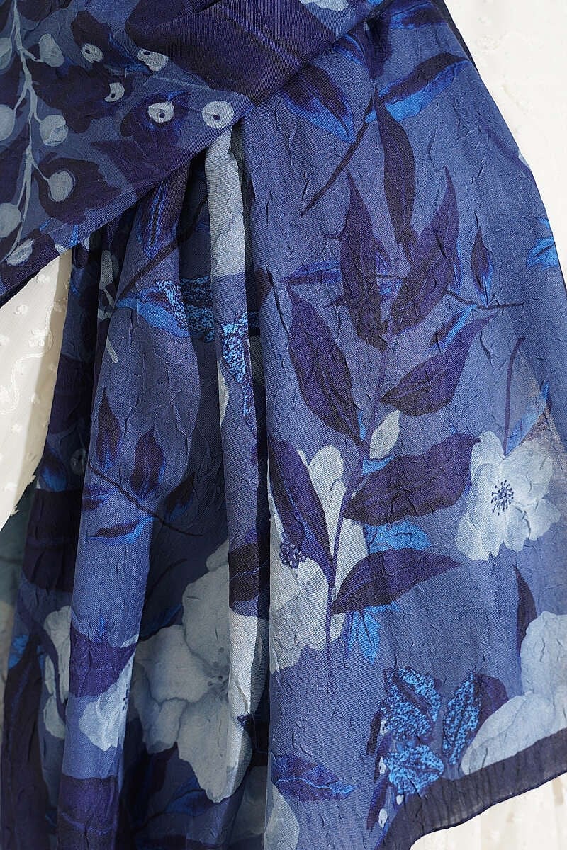 Violet Liva Modal Kraş Şal Lacivert