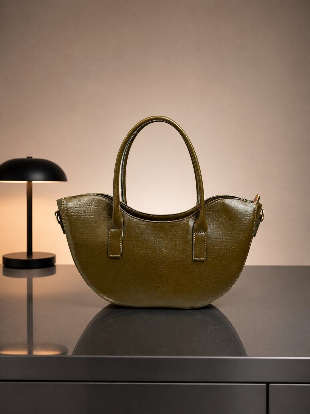 Yeni Model Kayık Çanta Yağ Yeşil