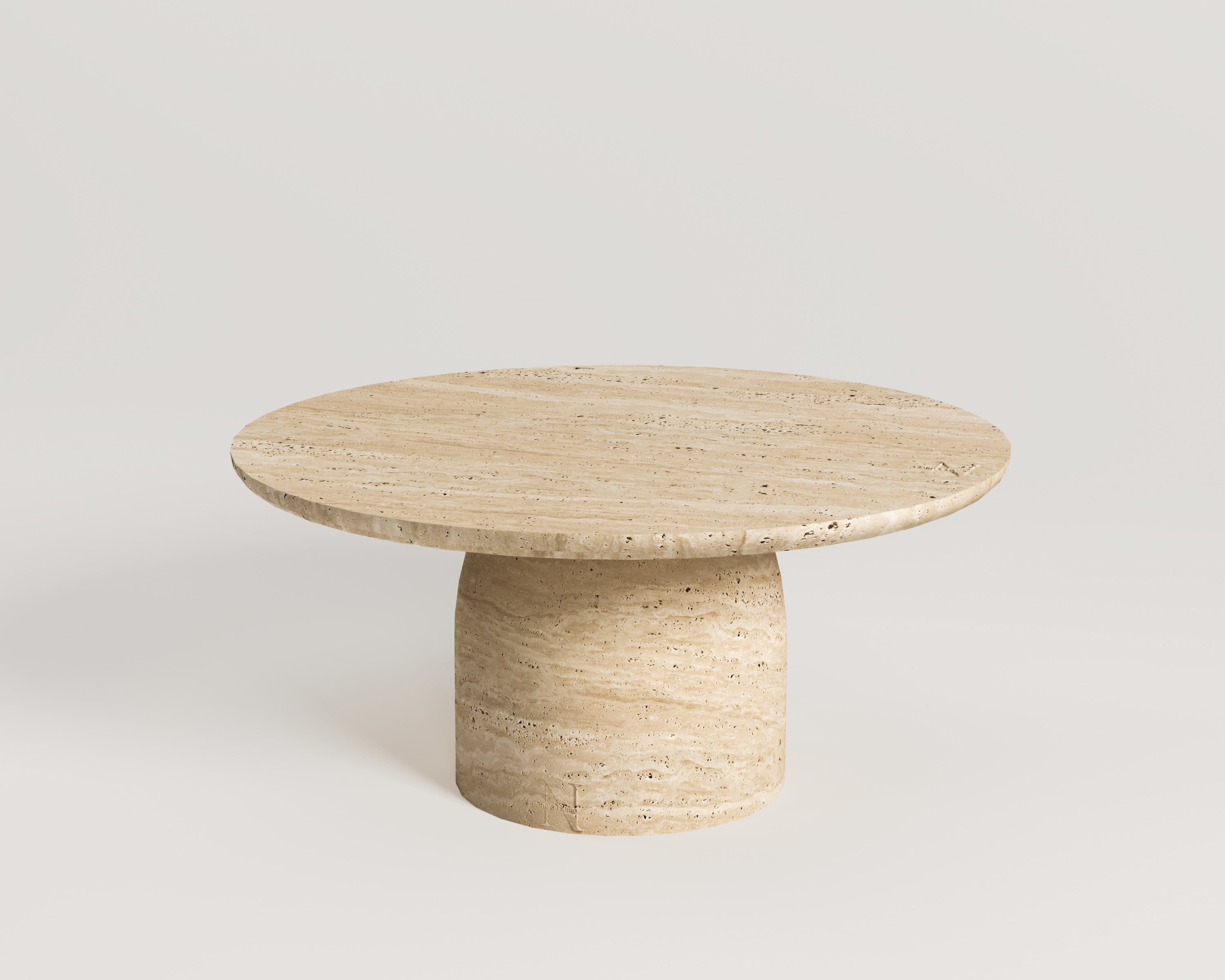 Gaea-Pieds cylindriques simples avec table centrale à plateau radus