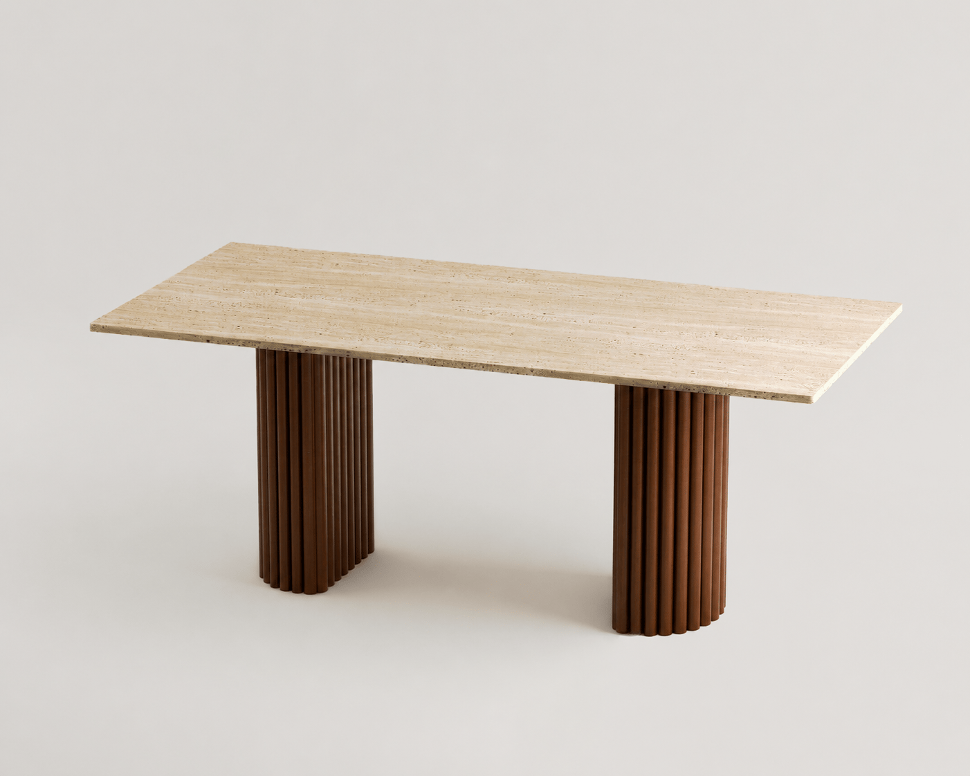 Kia-Travertine Dining Table
