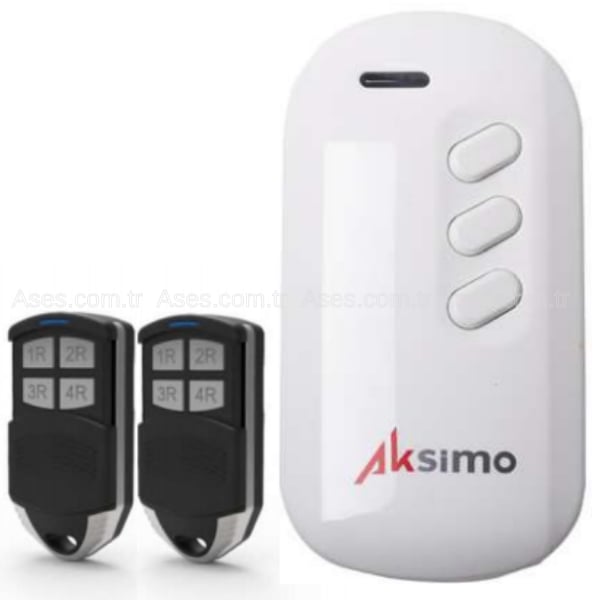 AksimoASM.OTM.ALC.334Aksimo Butonlu Mini Alıcı +4 Kanallı 2 Kumanda