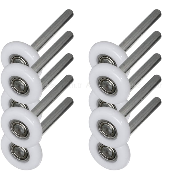 AsesASE.574.60.10Seksiyonel Kapı Kısa Tekerlek 2x11mm L=119mm (10 Adet)