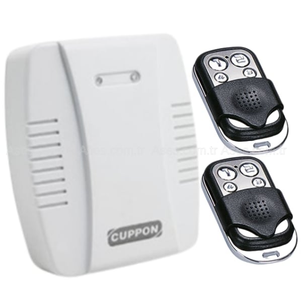 CUPPONAS-SSA36500Cuppon (Snu-22) 4 Kanallı 2 Kumanda Otomatik Kepenk Alıcı Takımı