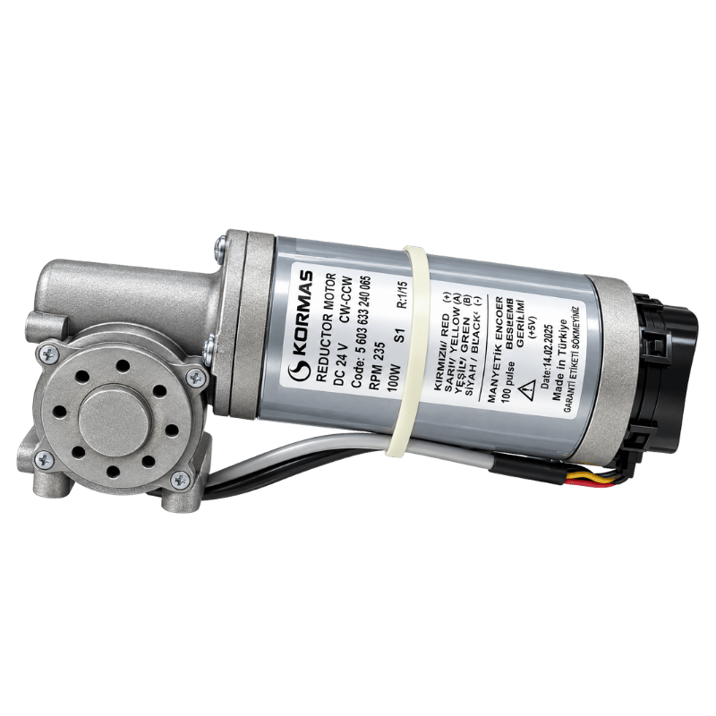 Kormas 24V DC 100W Encoderli Fotoselli Kapı Motoru,ASE.KRM.R01