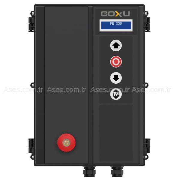 GÖKSUASE.KUNT.EP550Göksu EP 550 LCD - 380V End.Kapı Motoru Kontrol Ünitesi (Motor Korumalı 2,2KW­4KW Arası)