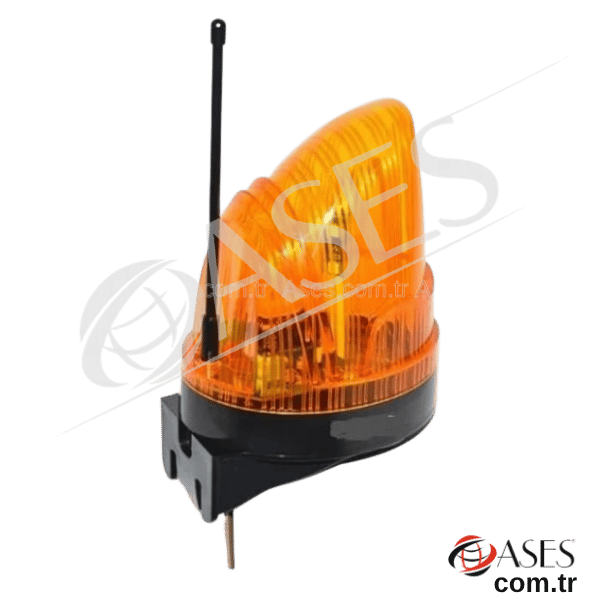 LED Flaşör Lamba Antenli Çok Voltajlı 12-24-220V Güçlü Uyarı Işığı