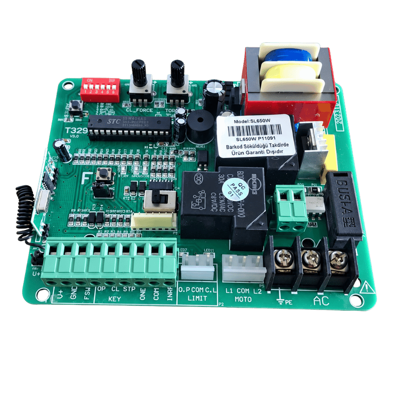 SL-550W 220V AC Yana Kayar Kapı Motoru Ana Kontrol Kartı – NO Kontaklı,ASE.SL550W.KKRT.NO1