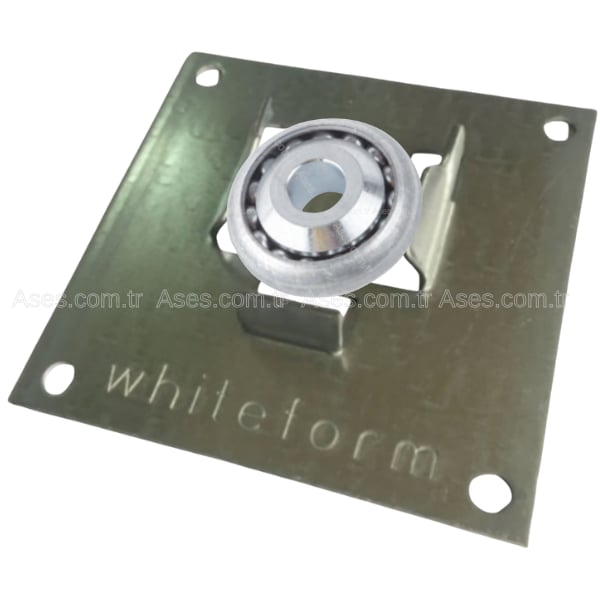 WHİTE FORMAKS.100.00.C42RLMRulmanlı Plaket Kare 100x100x2mm - 42x12mm Çelik Rulman