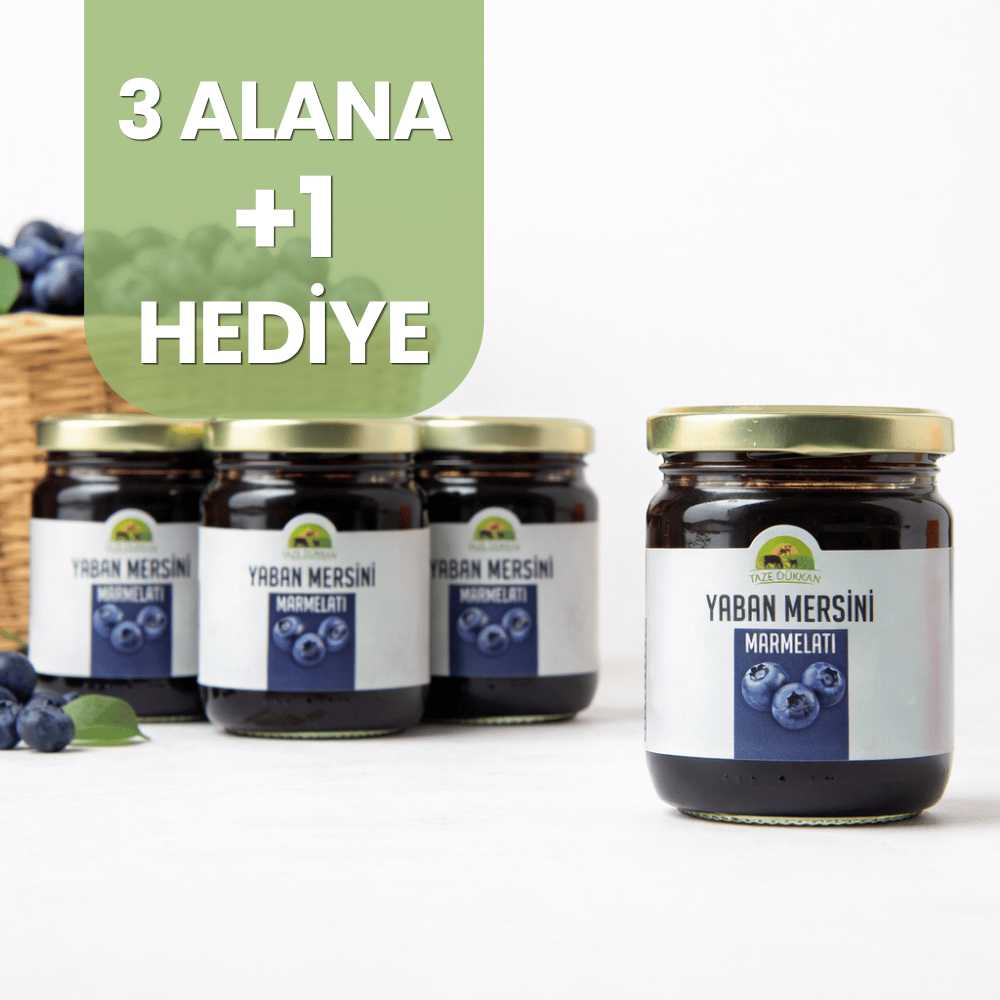 3 Adet Yaban Mersini Marmelatı alana 1 Adet HediyeTaze Dükkan Üretim Ürünleri