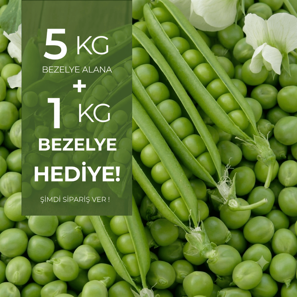 5 kg Organik Bezelye alana 1 kg HediyeSebzeler