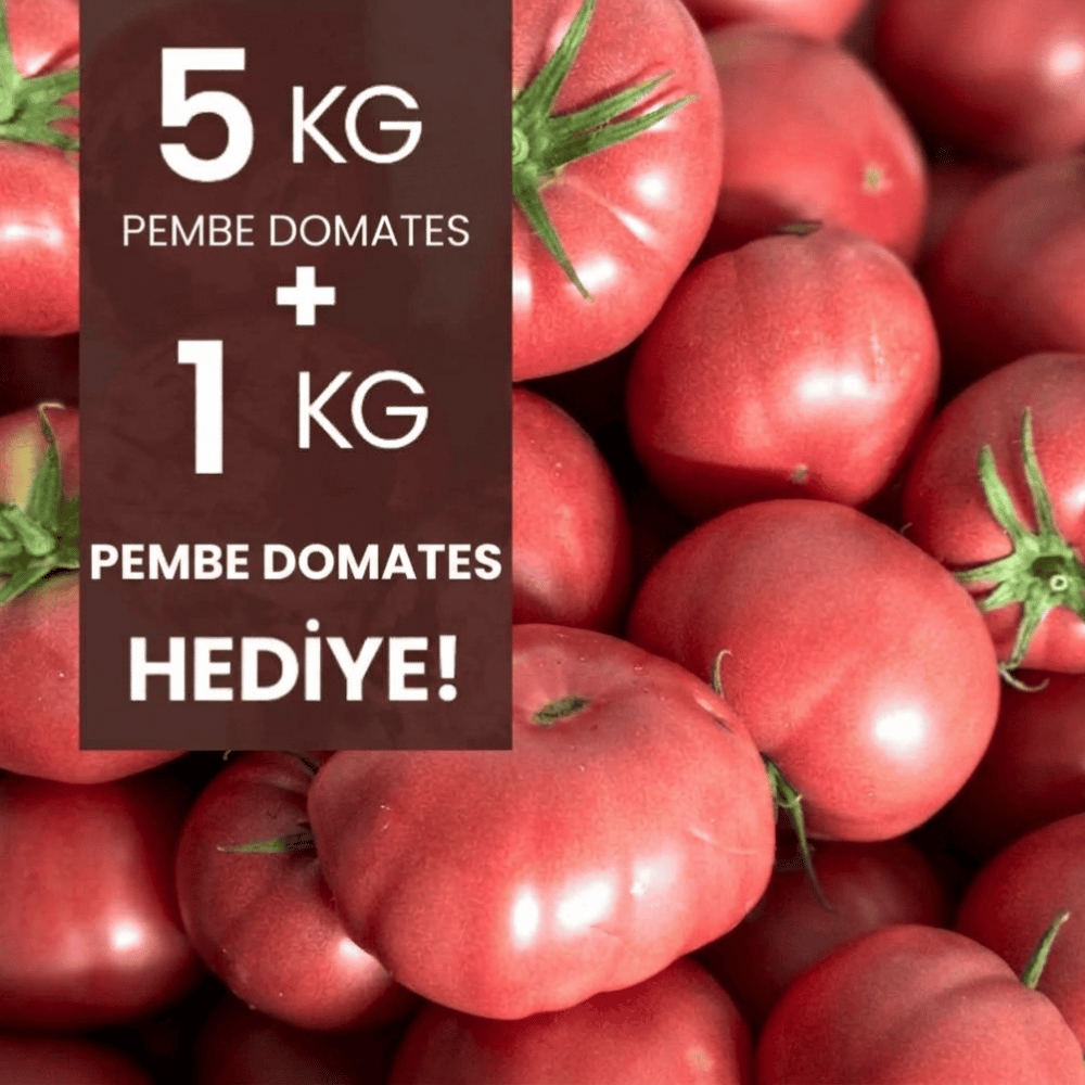 5 kg Pembe Domates alana 1 Kg  HediyeSebzeler ve Yeşillikler