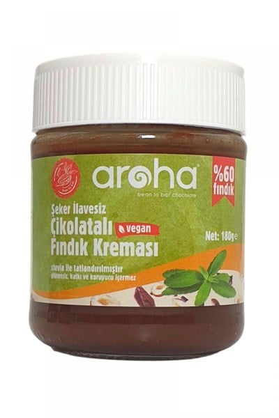 Aroha Şeker İlavesiz Fındık Kreması 180 gr