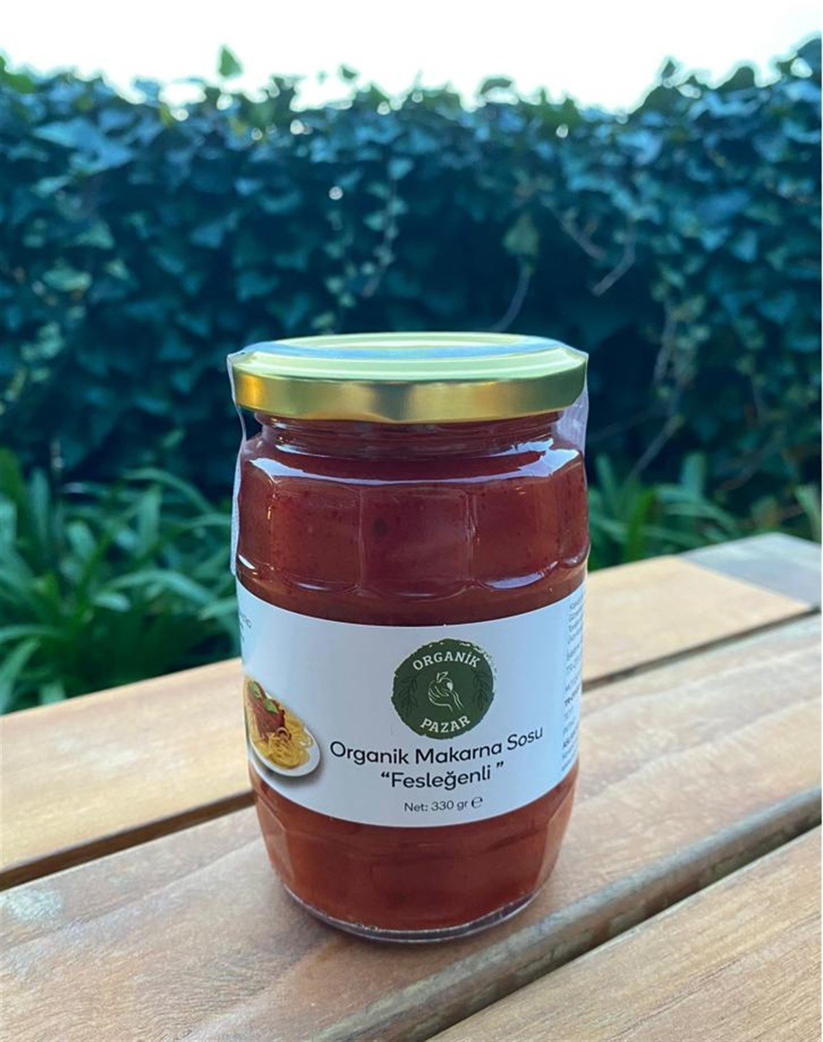 Aslanoba Çiftliği Organik Makarna Sosu 'Fesleğenli' (330gr)