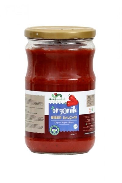 Ekoloji Market Organik Biber Salçası Tuzsuz 610 gr