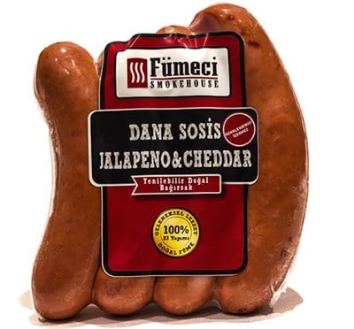 Fümeci Jalepone Cheddarlı Sosis 450-500gr